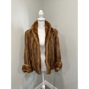 Vintage 1940’s Real Mink Fur Jacket/Coat Woman’s Lamson & Hubbard NY